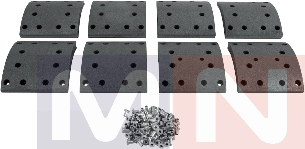 MNG Spare Parts replaces Drum Brake Lining Kit, Iveco, 02992114, Wva19