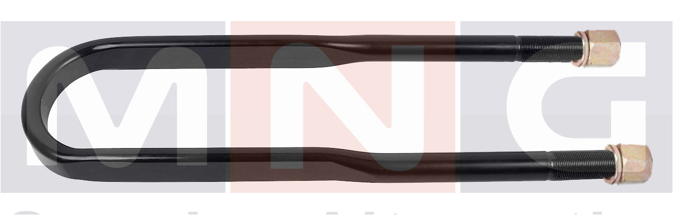 MNG Spare Parts  replaces REAR U-BOLT WITH NUTS ROUND 6 WHEEL , 24X103X430 , 60-011